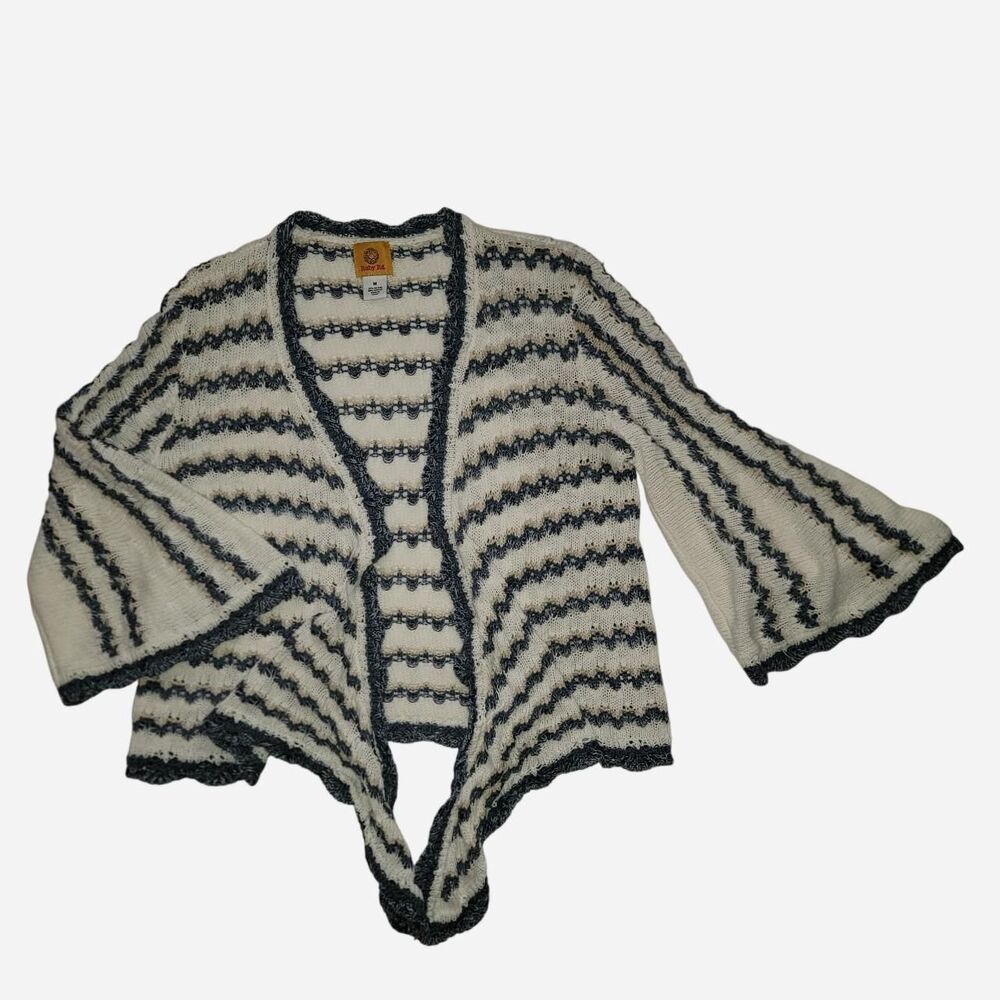 Ruby Rd Women's White and Blue Cardigan